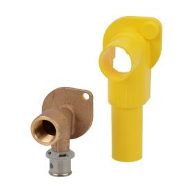 Viega Sanfix P-Wandscheibe m. Verdrehsicherung u. Schutzmanschette,16mm x 1/2"IG