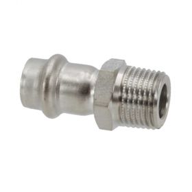 Viega Sanpress Inox Übergangsstück mit AG, Modell 2311, 18 mm x 3/4"