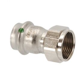 Viega Sanpress Inox Verschraubung, flachd. f. Ventile, Modell 2363, 18mm x 3/4"