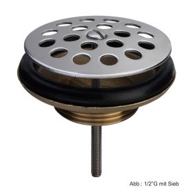 Viega Siebventil1 1/2"G mit Sieb 80mm,Ventilunterteil Messing, 107673
