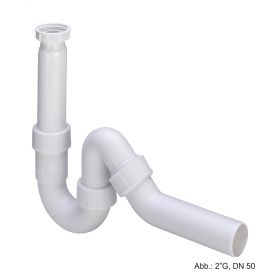 Viega Siphon für Spüle 2"G, DN 50, Ablaufbogen 45 Grad, Kunststoff, 115654