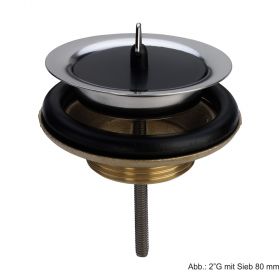 Viega Stopfenventil 2"G mit Sieb 80mm,Ventilunterteil Messing, 116354