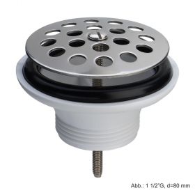 Viega Spültisch-Ventil 1 1/2"G d=80mm Aufbauhöhe 40mm,Ventilunterteil Kunststoff, 117429