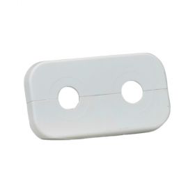 Viega Doppelrosette Für HK-Anschluss, Modell 1079.3, 110 x 60 x 10 x 17mm, Stichmaß 50 mm
