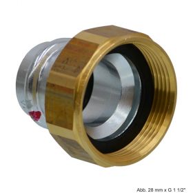 Viega Prestabo Anschlussverschraubung, Modell 1163, 22 mm x G 1"