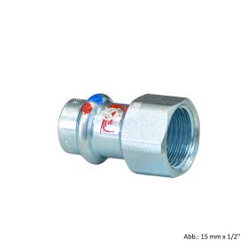 Viega Prestabo labs-frei, Modell 1112LF Übergangsstück mit IG, 42mm x Rp 1 1/4"
