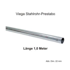 Viega Prestabo Leitungsrohr, 1,00 m Stange, 42 x 1,5 mm