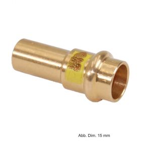 Viega Profipress-G Übergangsstück Rotguss, Serie 2613, 18 mm