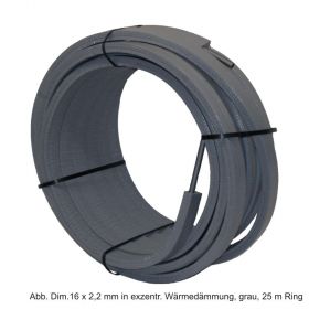 Viega Raxofix PE-Xc/AI/PE-Xc-Rohr 20 x 2,8 mm, Wärmed. exzentr. grau, 50m Ring