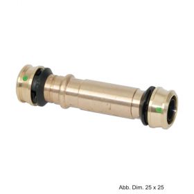 Viega Raxofix Reparatur-Schiebemuffe, 63 mm, Modell 5315.3, Rotguss