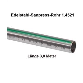 Viega Edelstahlrohr Sanpress nickelfrei 1.4521 in 3,0 m Stange, 64 x 2 mm