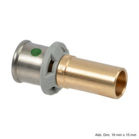 Viega Sanfix P-Einsteckstück gerade, für metallene Systeme, Mod. 2113, 40 x 35mm