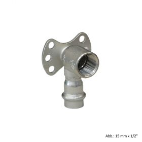 Viega Sanpress Inox labs-frei, Modell 2325.5LF ​Wandscheibe, 18 mm x Rp 1/2"
