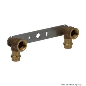 Viega Sanpress-Montageeinheit,Stichmaß 150mm,15mm x Rp 1/2",flach,Mod. 2222.05