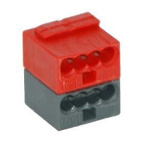 Wago Busankoppler-Klemme 0.6-0.8 mm² e, dunkelgrau/rot 243211