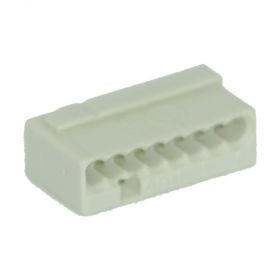 Wago Micro-Dosenklemme 0.6-0.8 mm² e, 8fach, 50Stck., lichtgrau 243308