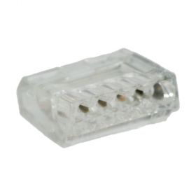 Wago Dosenklemme 5fach, 5x1-2.5 mm² e, 24A, transparent 273255E