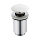 Permanent Ablaufgarnitur 1 1/4" rund, weiß