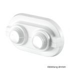 Oventrop Abdeckrosette Kunststoff flach, Rohrabstand 35mm, 14-16mm Lochung