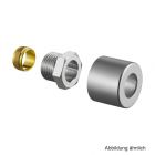 Oventrop Klemmringverschrbg.-Set f. Baureihe E,1/2"x15mm, Edelstahl-Design