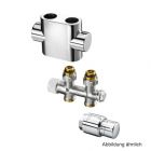 Oventrop Anschluss-Set f. Badheizkörper Multiblock/Uni SH, Durchg., 1184283