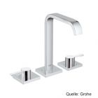 GROHE Allure 3-Loch-WT-Batterie m. Hebelgriffen & Ablaufgarnitur,chrom 20188000