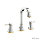 GROHE GRANDERA 3-Loch Waschtischbatterie, 1 1/4", hoher Auslauf, chrom/gold