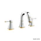 GROHE GRANDERA 3-Loch Waschtischbatterie, DN15, 1 1/4", chrom/gold 20417IG0