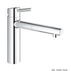 GROHE Concetto Spültischbatterie,m.telhohe Ausführung,Schwenkb. 100°, chrom