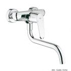 GROHE Eurodisc C Spültischbatterie m. schwenkbarem Rohrauslauf,Wandmontage,chrom