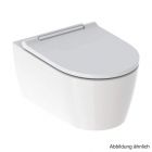Geberit Wand-Tiefspül-WC One inkl. WC-Sitz Abdeckung hochglanz-verchromt, KeraTect, 500202011