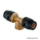 Geberit PushFit T-Stück mit IG 25mm x 3/4" IG x 25mm, Messing CW617N