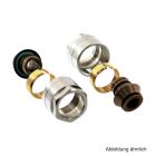 Geberit PushFit Anschlussverschraubung-Set, zu Eurokonus 20 mm x 3/4", Messing