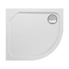 Viertelkreisduschwanne Asta R 90x100x2,5 cm R 55 links, weiß