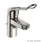 Ideal Standard Connect Blue Einhebel-Waschtischarmatur DN 15 mit Bügelgriff und Ablaufgarnitur, verchromt, B0543AA