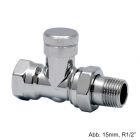 Danfoss Rücklaufverschraubung RLV-CX 15,selbstdicht.,DG,R 1/2",Rp 1/2",003L0274