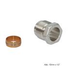 Danfoss Klemmverbinder f. Kupfer- undWeichstahlrohre,R 3/8" AG, 10mm, 013G4100