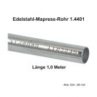 Geberit Mapress Edelstahl Systemrohr 1.4401, Länge 1,0m, 15 X 1,0 mm