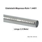 Geberit Mapress Edelstahl Systemrohr 1.4401, Länge 2,5m, 12 X 1,0 mm
