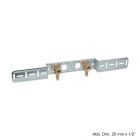 Geberit Mepla Montageplatte, Doppel-Armaturenanschluss, vormontiert 20mm - 1/2"
