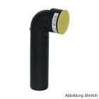 Geberit Silent-PP Anschlußbogen lang mit 1 Muffen, mit verlängertem Anschluß, DN 50-50-90°