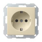 Gira System 55 SCHUKO-Steckdose, cremeweiß glänzend 018801