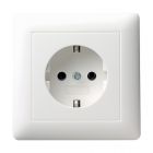 Gira System 55 SCHUKO-Steckdose Standard 55, reinweiß seidenmatt, 044027