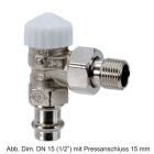 HEIMEIER Th.-Ventilunterteil V-exact II Eckform DN 15 (1/2"), Viega Pressanschluss 15 mm, 371715000