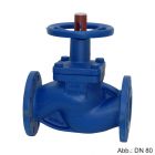 KSB BOA-H Absperrventil mit Faltenbalg, BL=130mm, PN 16, LK d=65mm, SZ=4, DN 15