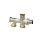 Oventrop Zweirohr-Anschlussstück Duo m. Absperrg., DN15, G 3/4" AG, 1013361