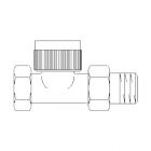 Oventrop Thermostatventil AF, DN10, R 3/8", PN10, Durchgang, 1180703
