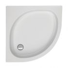 Viertelkreisduschwanne Peso R 80x80x6,5 cm R 55, weiß
