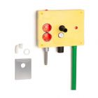Rehau Sanitärbox f. AP-Armaturen,Einzelanschluss-Waschmaschine m.2 Elek.UP-Dosen