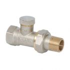 Danfoss Rücklaufverschraubung RLV 15,Durchgang,R 1/2",Rp 1/2",003L0144